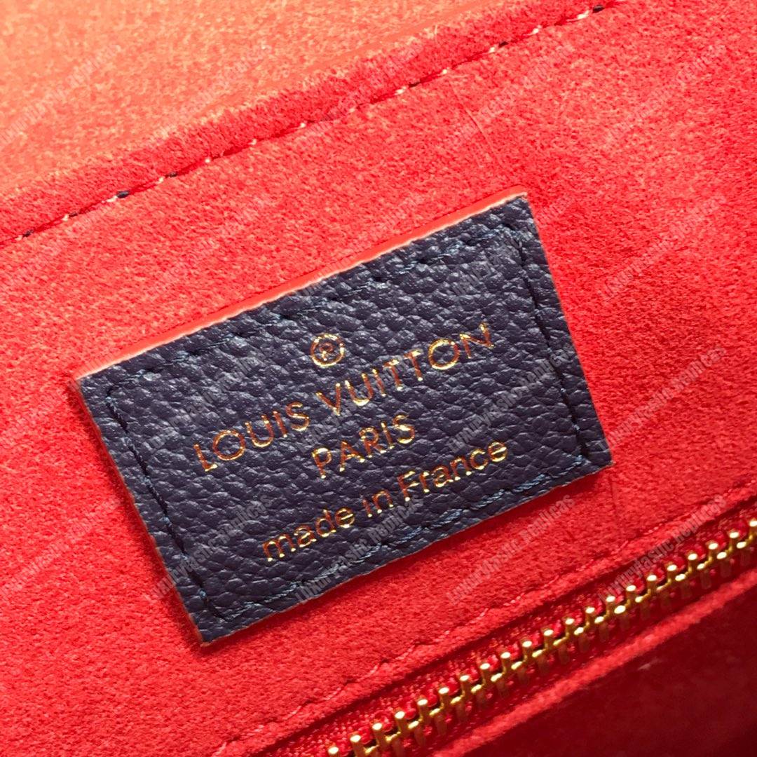 LV Georges MM Monogram Empreinte Leather Navy Blue/Red