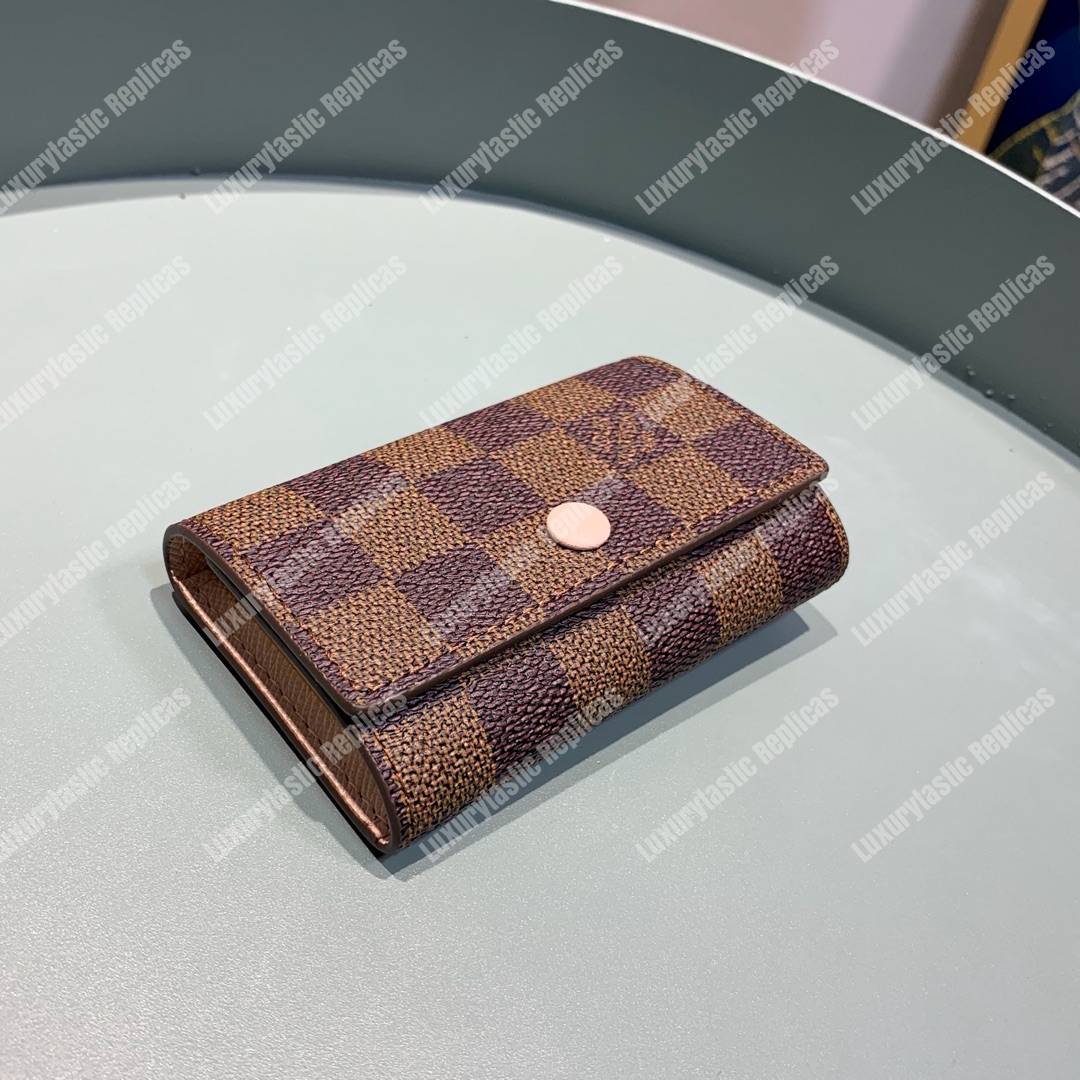 LV 6 Key Holder Damier Canvas Pink