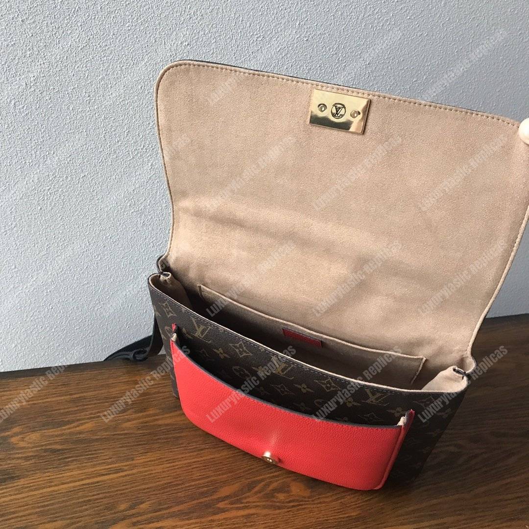 LV Marignan Bag Monogram Coquelicot