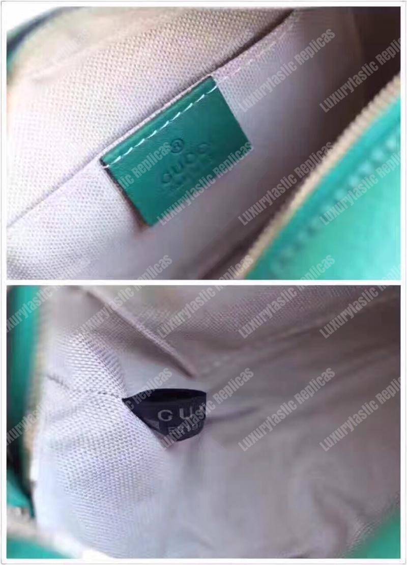 G*u*i soho small leather disco bag light blue