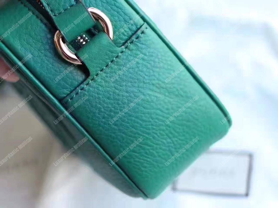 G*u*i soho small leather disco bag light blue