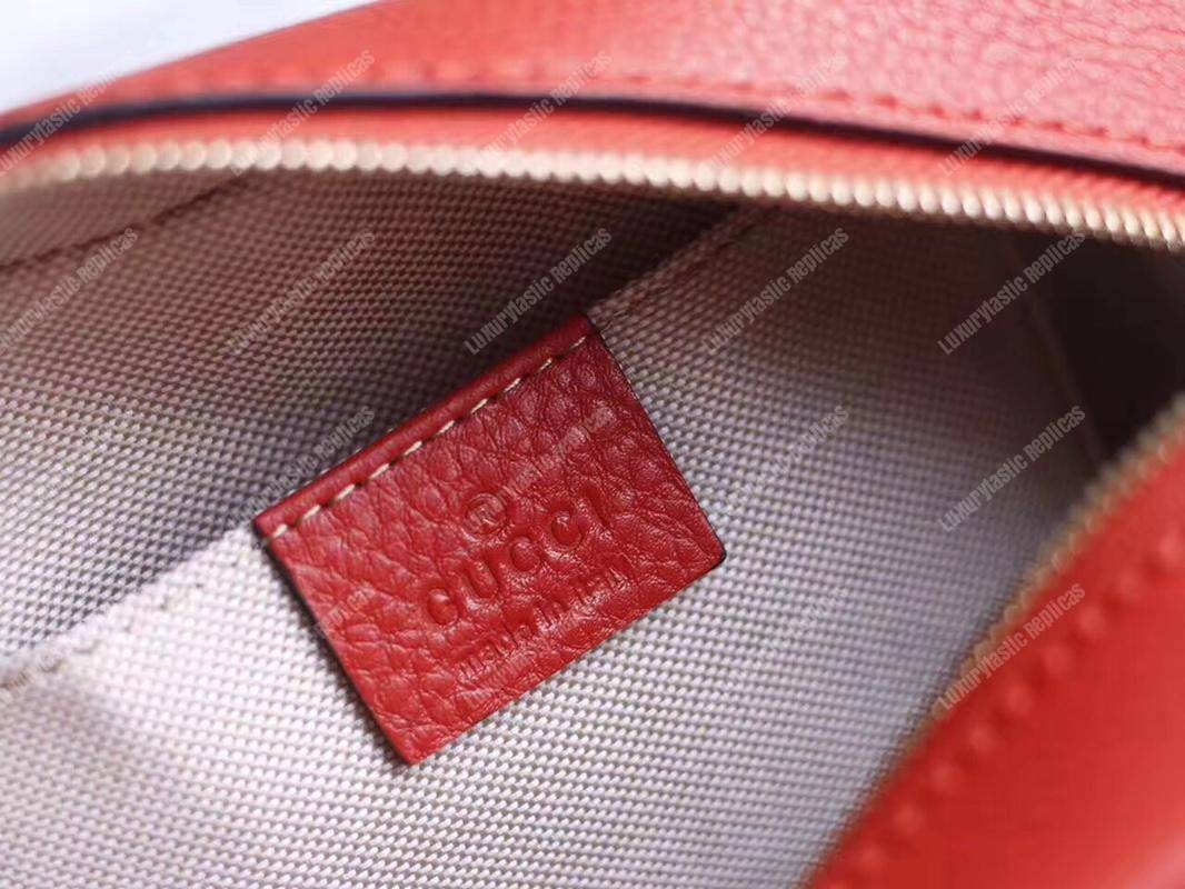 G*u*i soho small leather disco bag red