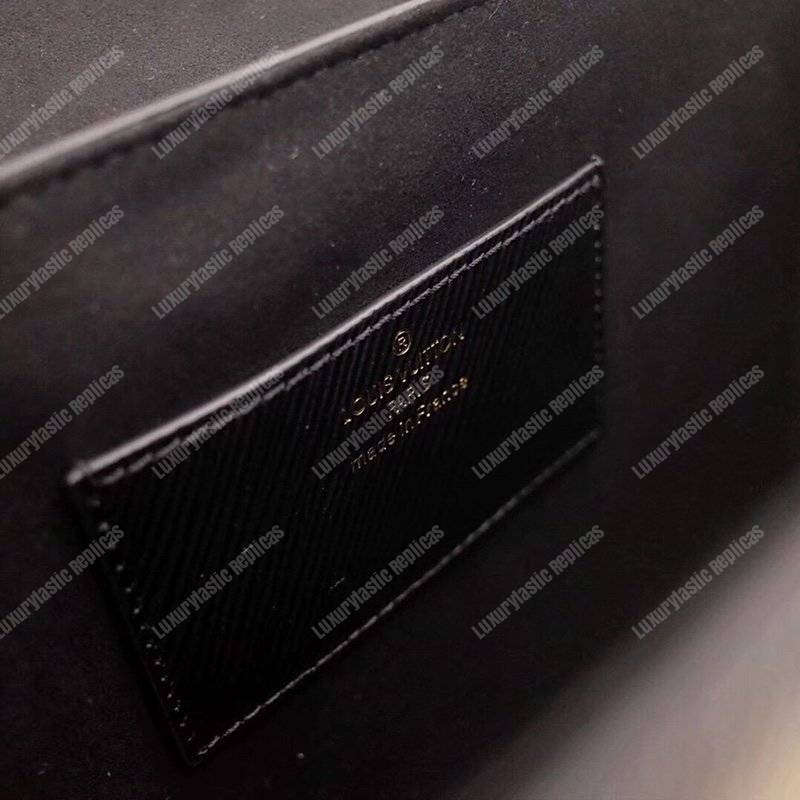 LV Twist MM Epi Leather Black Gold-Colored Lock