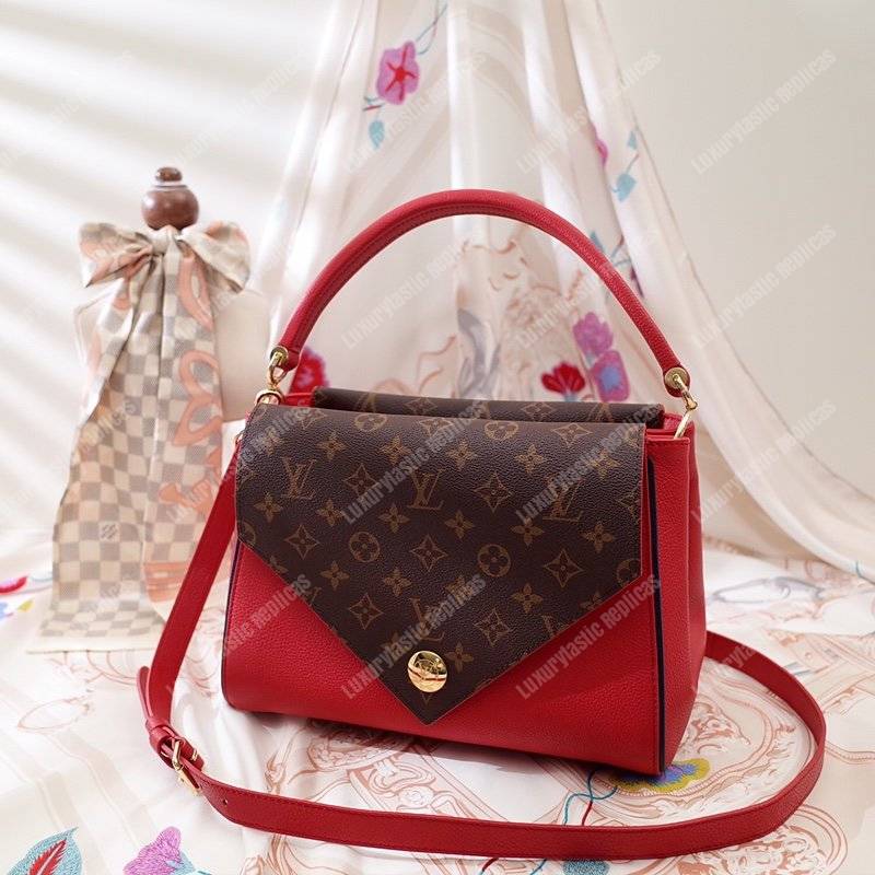 LV Double V Handbag Rubis