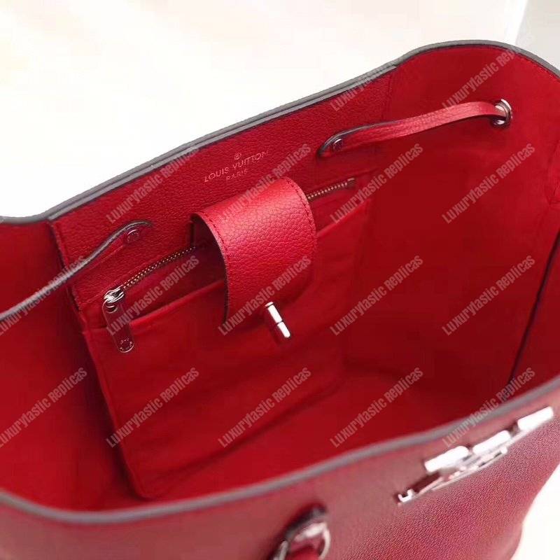LV Lockme Bucket Cerise