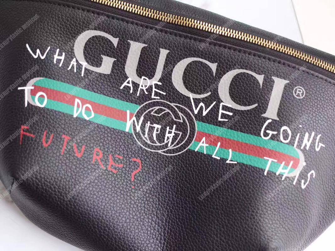 G*u*i coco capitán logo belt bag black