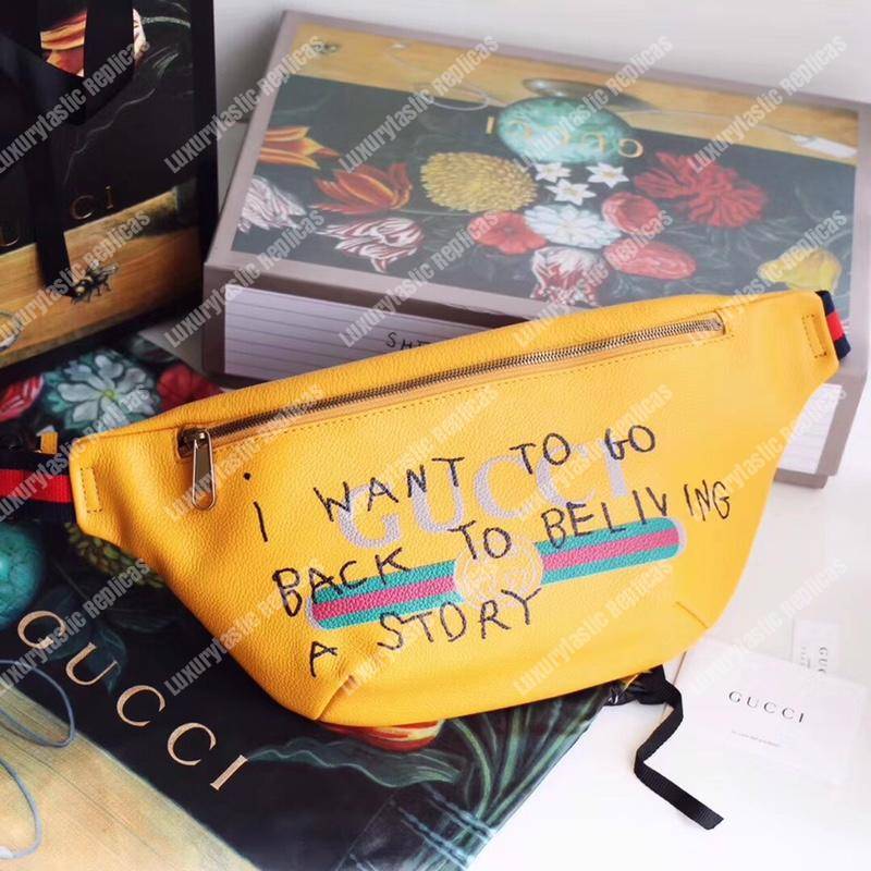 G*u*i coco capitán logo belt bag yellow