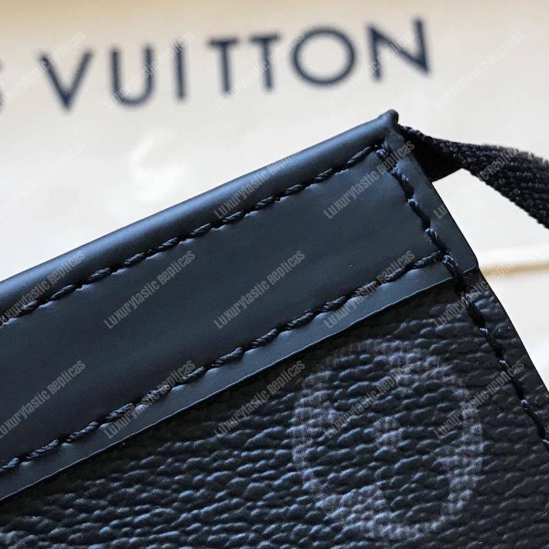 LV Pochette Voyage MM Monogram Eclipse Canvas Wallet
