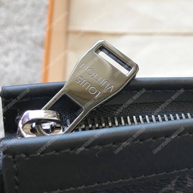 LV Pochette Voyage MM Monogram Eclipse Canvas Wallet