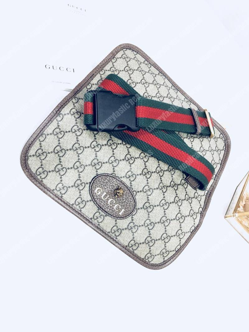 G*u*i gg sup*e belt bag brown trims