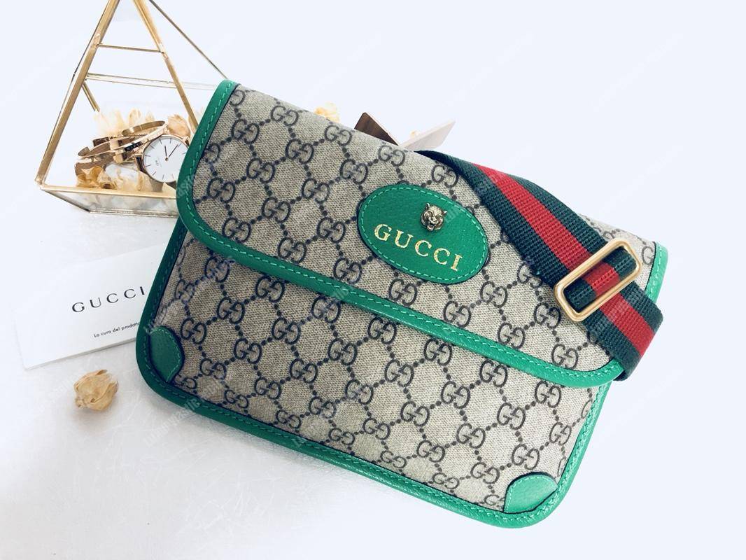 G*u*i gg sup*e belt bag green trims