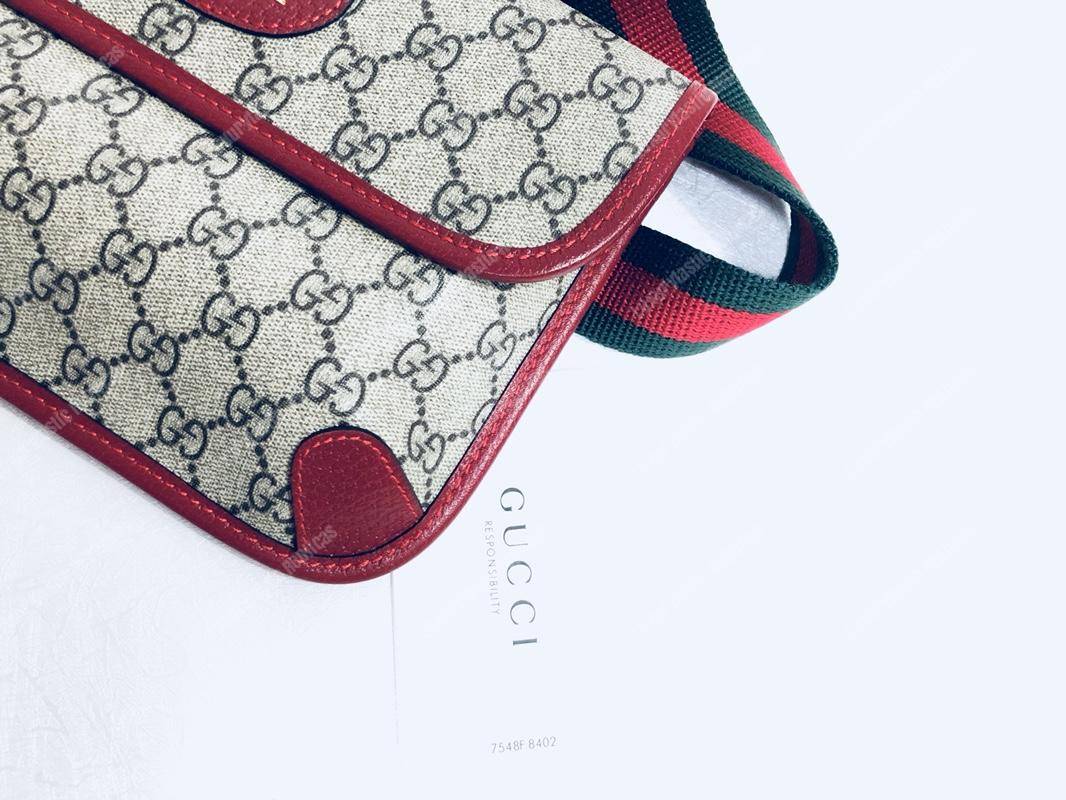 G*u*i gg sup*e belt bag red trims