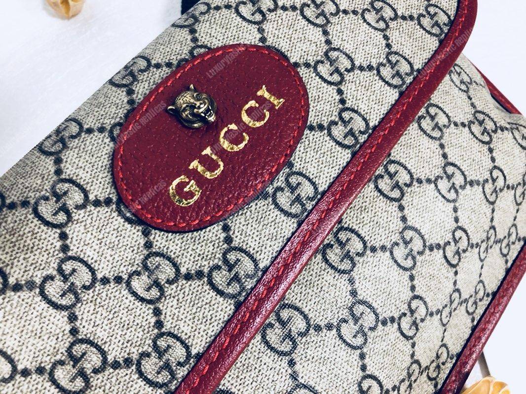 G*u*i gg sup*e belt bag red trims