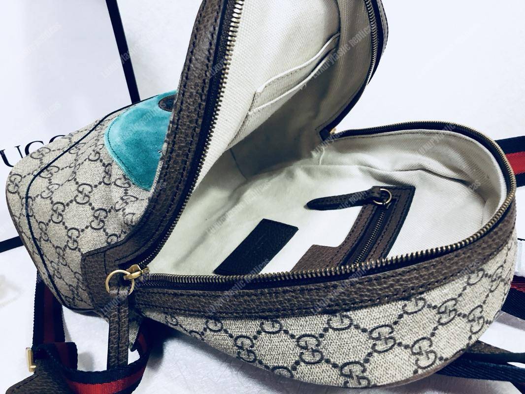 G*u*i blue bosco patch gg sup*e backpack bag