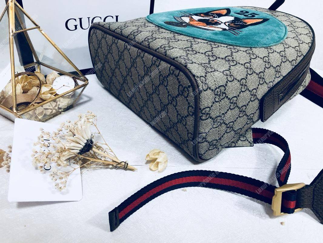 G*u*i blue bosco patch gg sup*e backpack bag