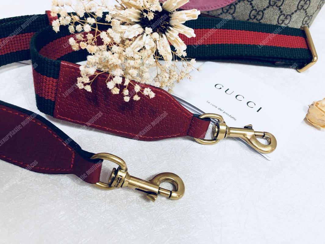 G*u*i pink bosco patch gg sup*e tote bag