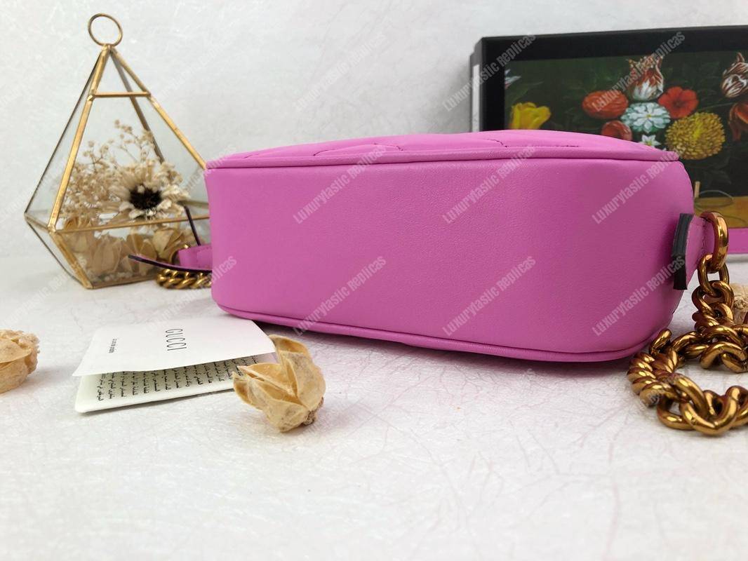 G*u*i gg marmont matelassé mini bag fuchsia