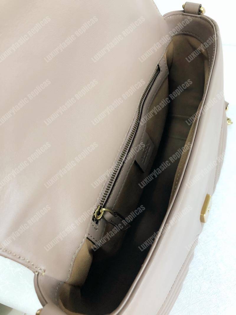 G*u*i gg marmont small top handle bag dusty pink matelasé