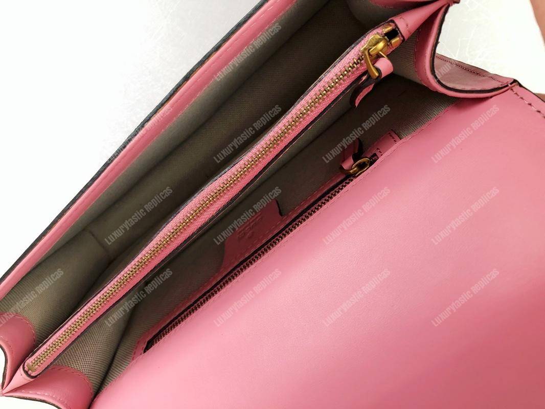 G*u*i gg marmont leather shoulder bag hearts pink