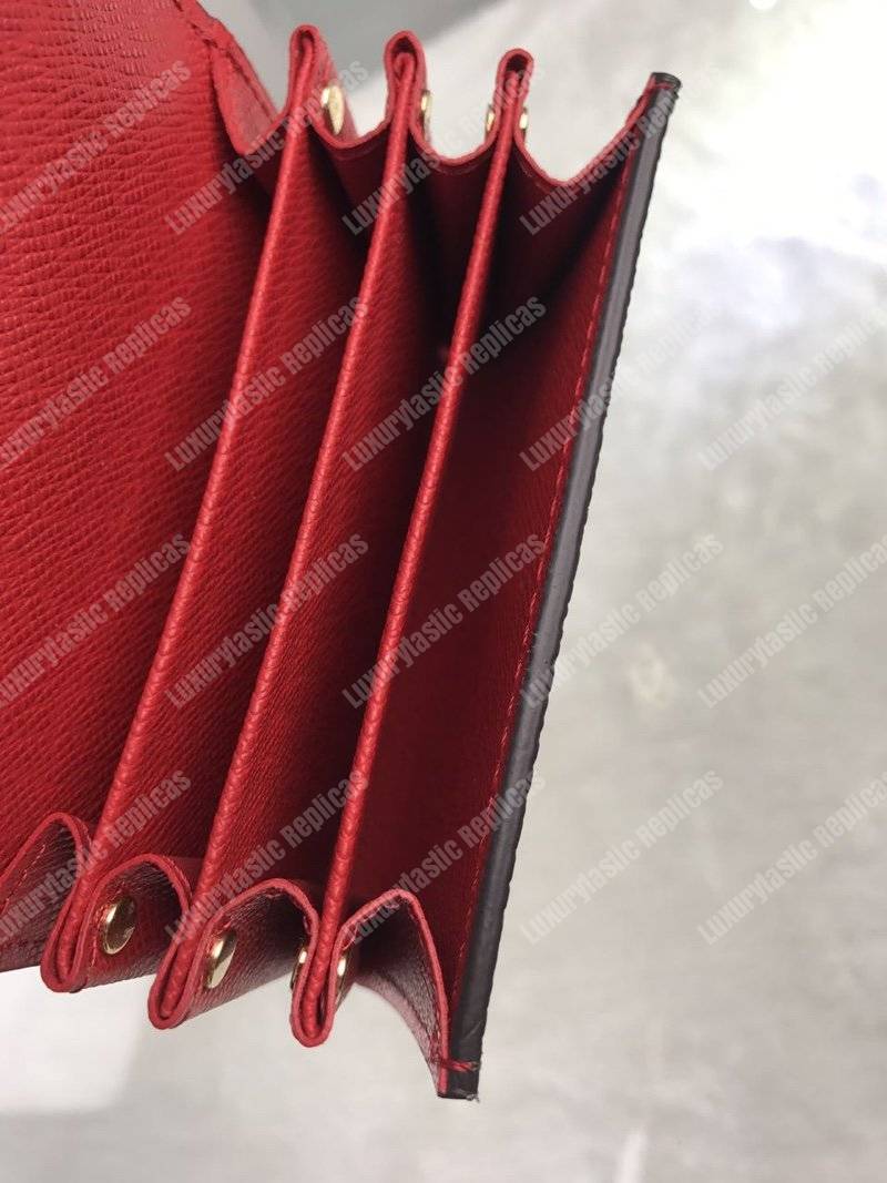 LV Sarah Multicartes Cerise