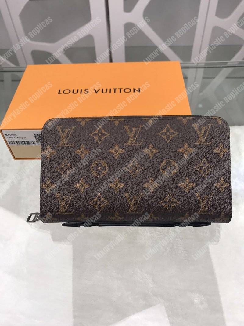 LV Zippy XL Wallet Monogram Macassar Canvas