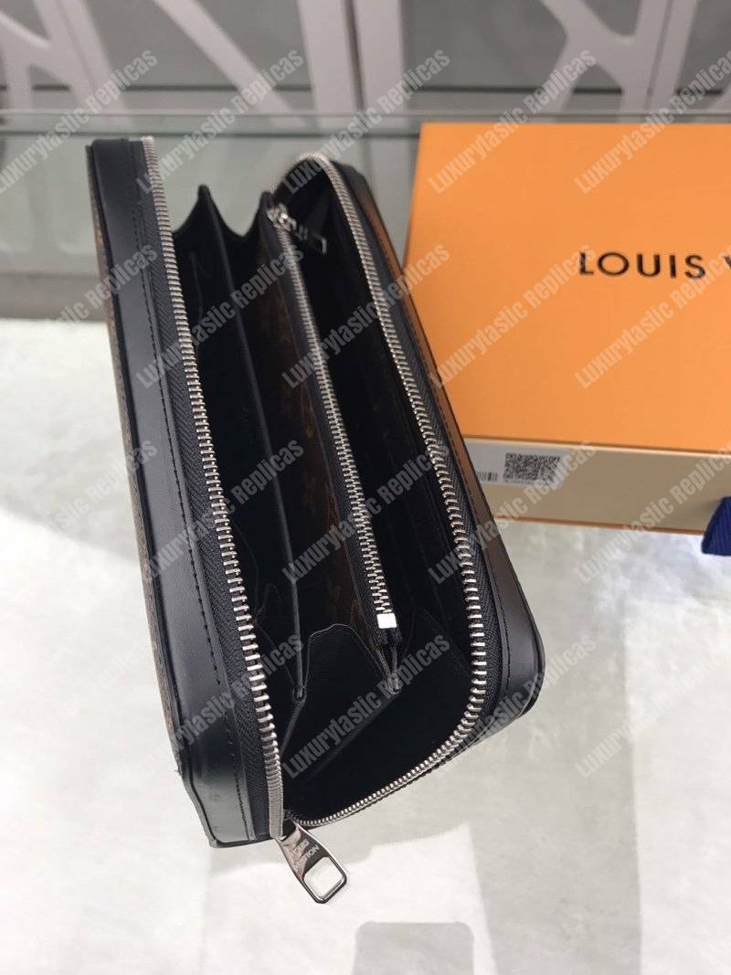 LV Zippy XL Wallet Monogram Macassar Canvas