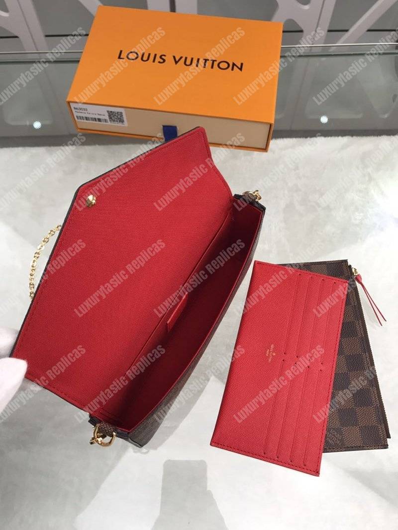 LV Pochette Felicie Damier Ebene