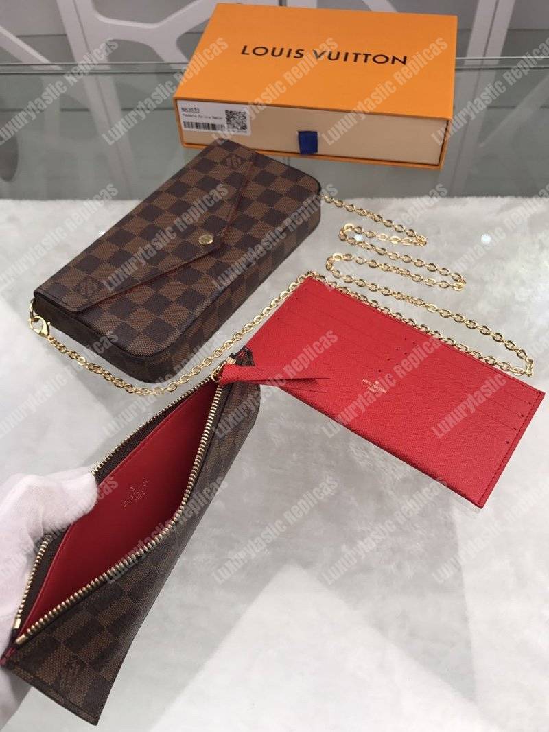 LV Pochette Felicie Damier Ebene