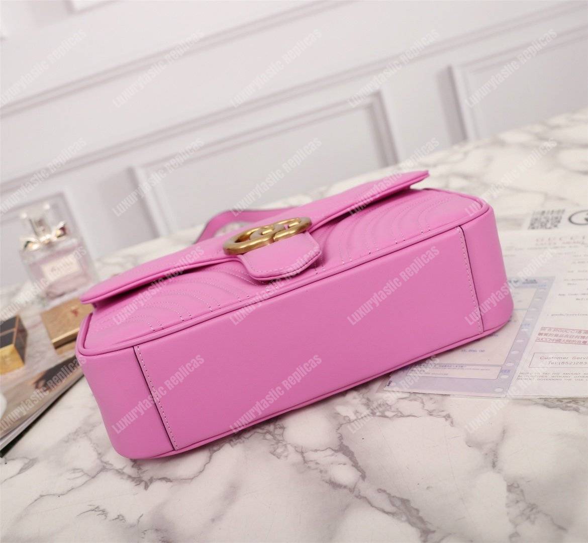 G*u*i gg marmont small shoulder bag candy pink