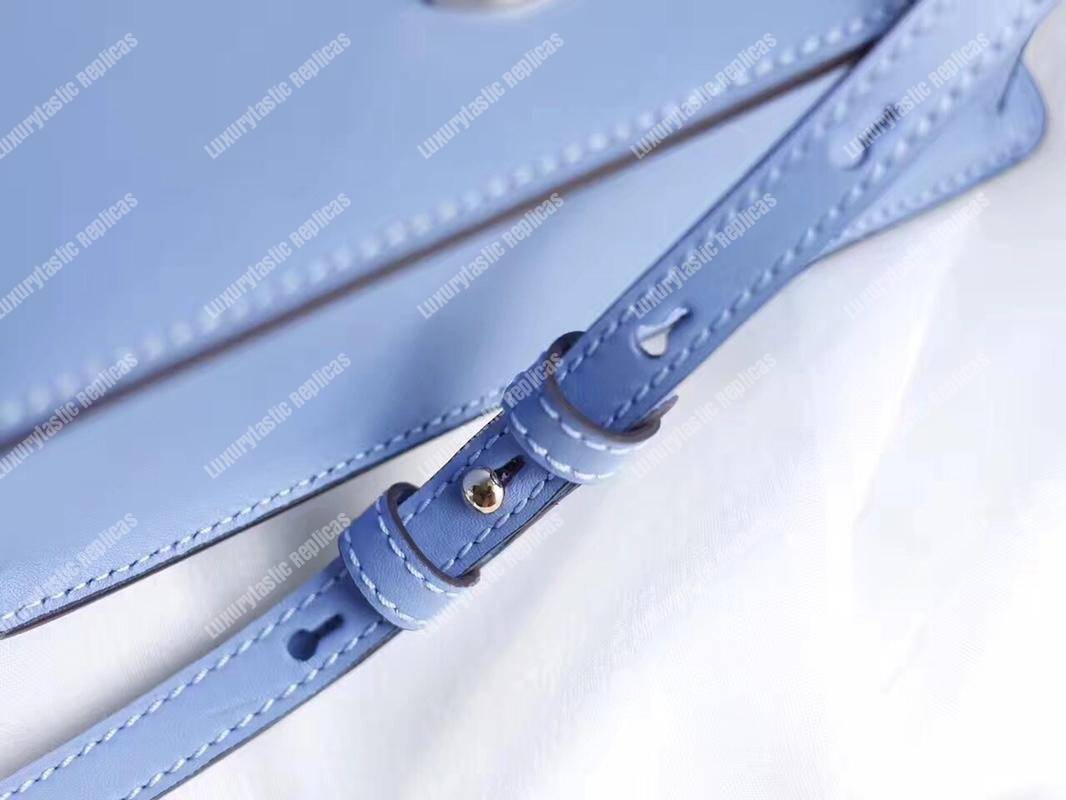 G*u*i sylvie leather mini bag light blue