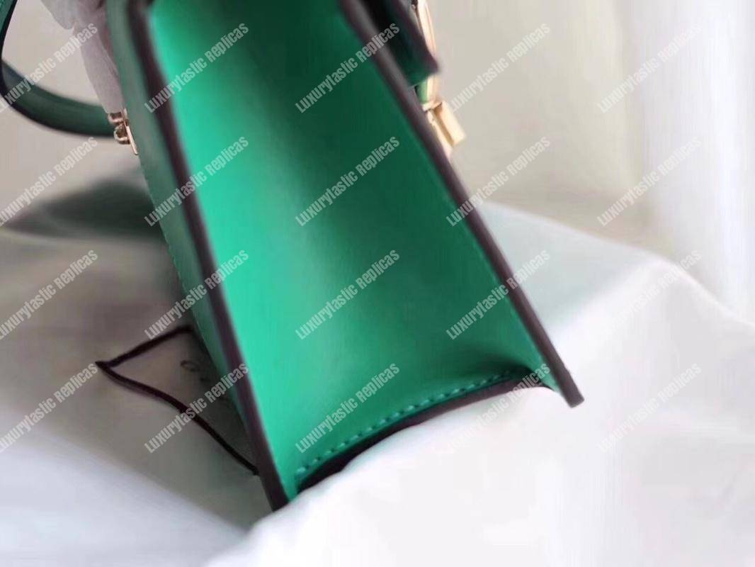 G*u*i sylvie leather mini bag green