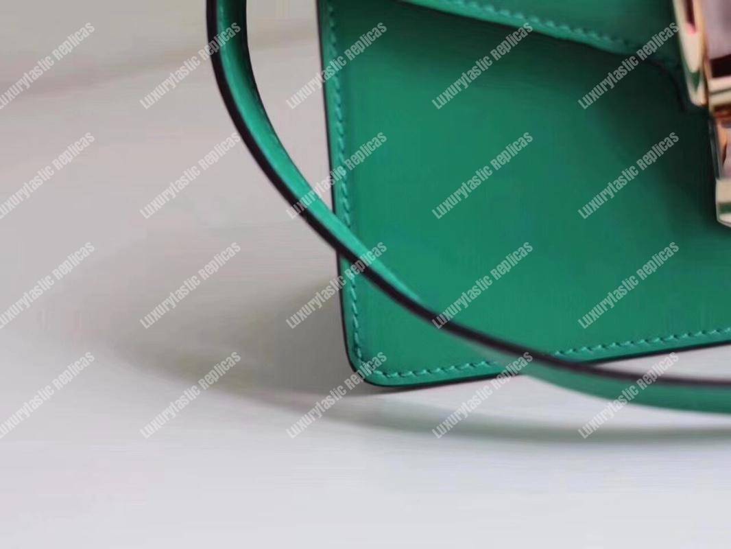 G*u*i sylvie leather mini bag green