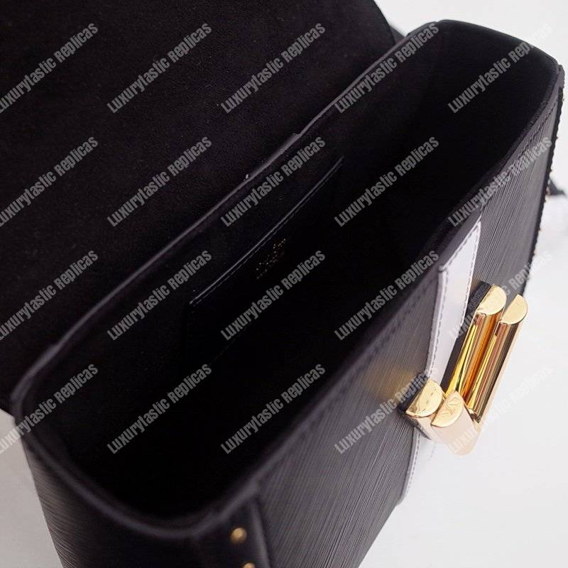 LV Twist MM Epi Leather With Monogram Canvas Black