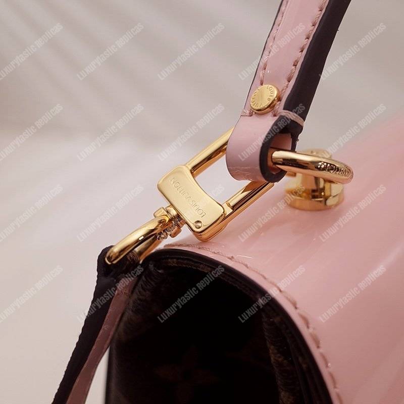 LV Cherrywood PM Patent Leather Rose Ballerine