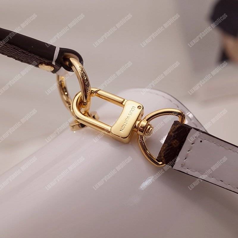 LV Cherrywood PM Patent Leather Blanc