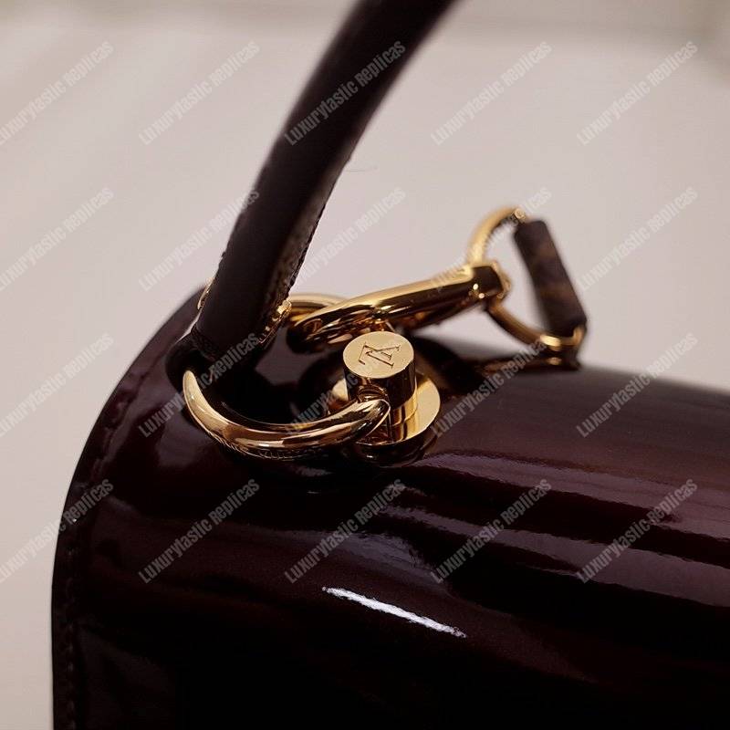 LV Cherrywood PM Patent Leather Amarante