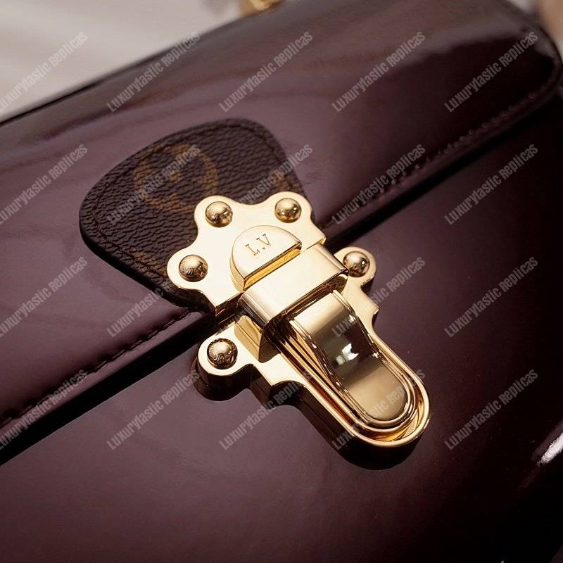 LV Cherrywood PM Patent Leather Amarante