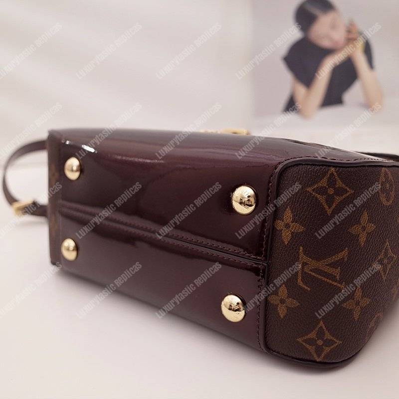 LV Cherrywood PM Patent Leather Amarante