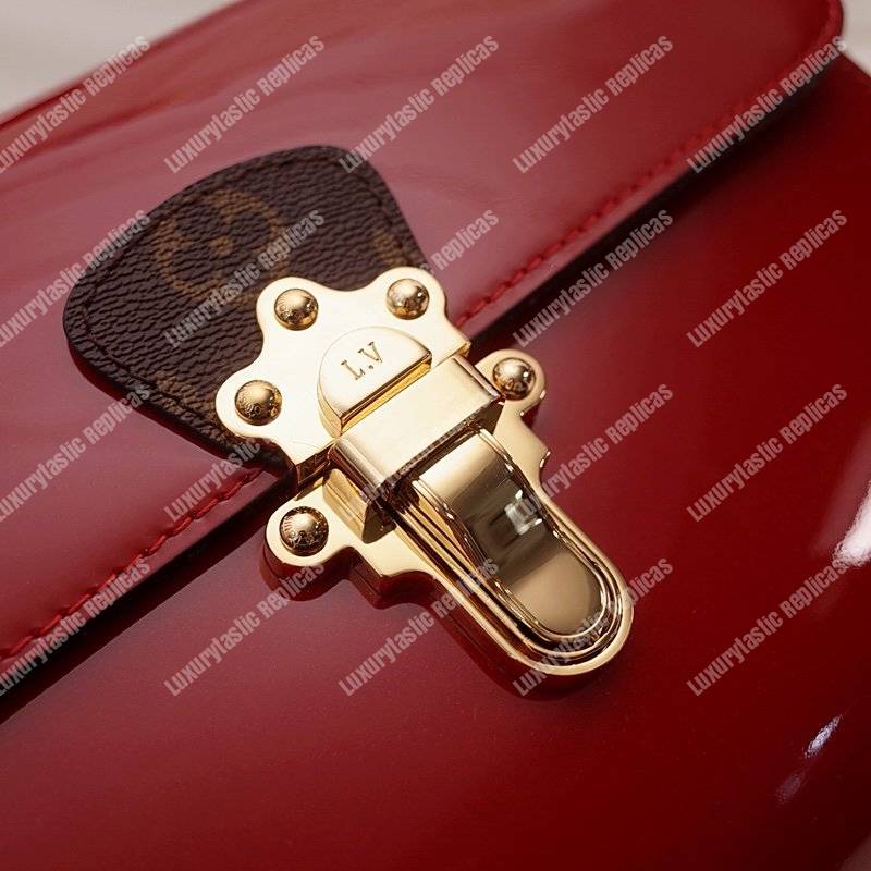 LV Cherrywood PM Patent Leather Griotte