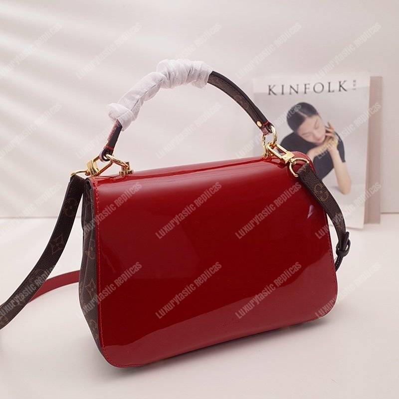 LV Cherrywood PM Patent Leather Griotte