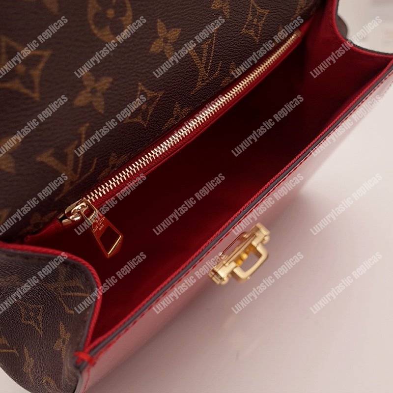 LV Cherrywood PM Patent Leather Griotte