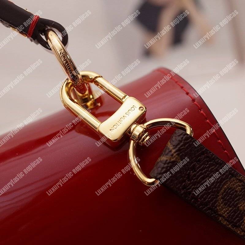 LV Cherrywood PM Patent Leather Griotte