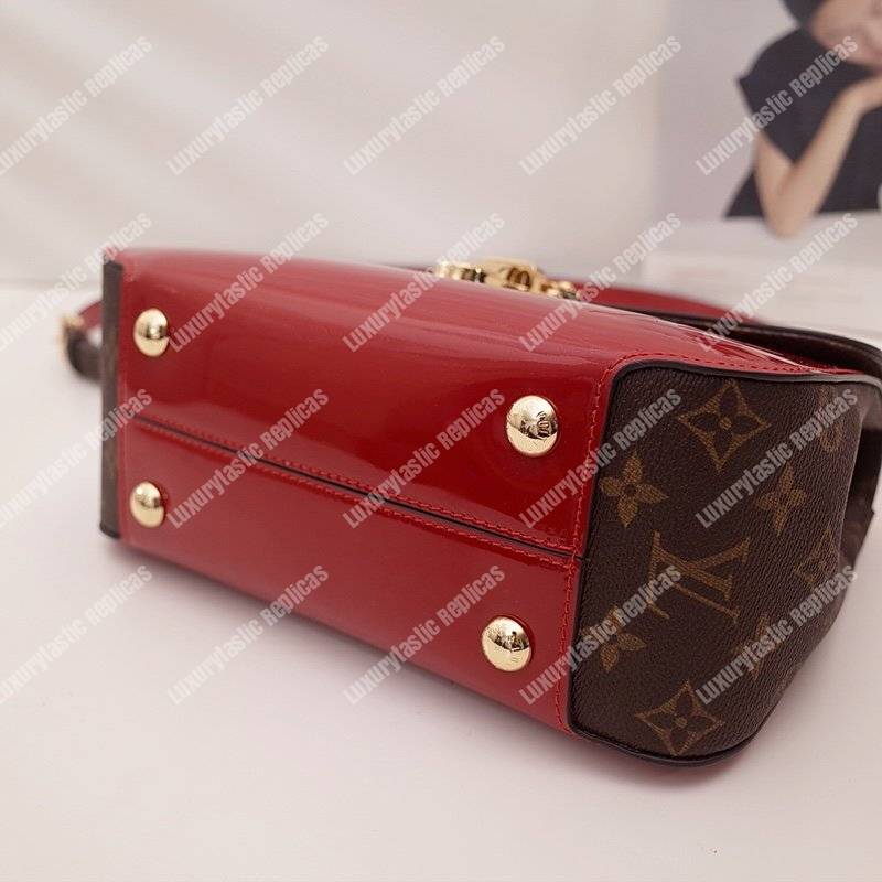 LV Cherrywood PM Patent Leather Griotte
