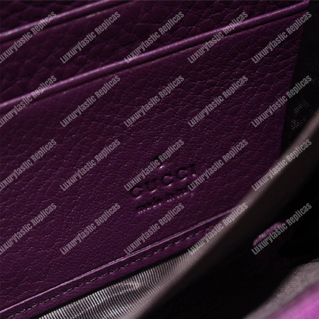 G*u*i soho zip around wallet purple