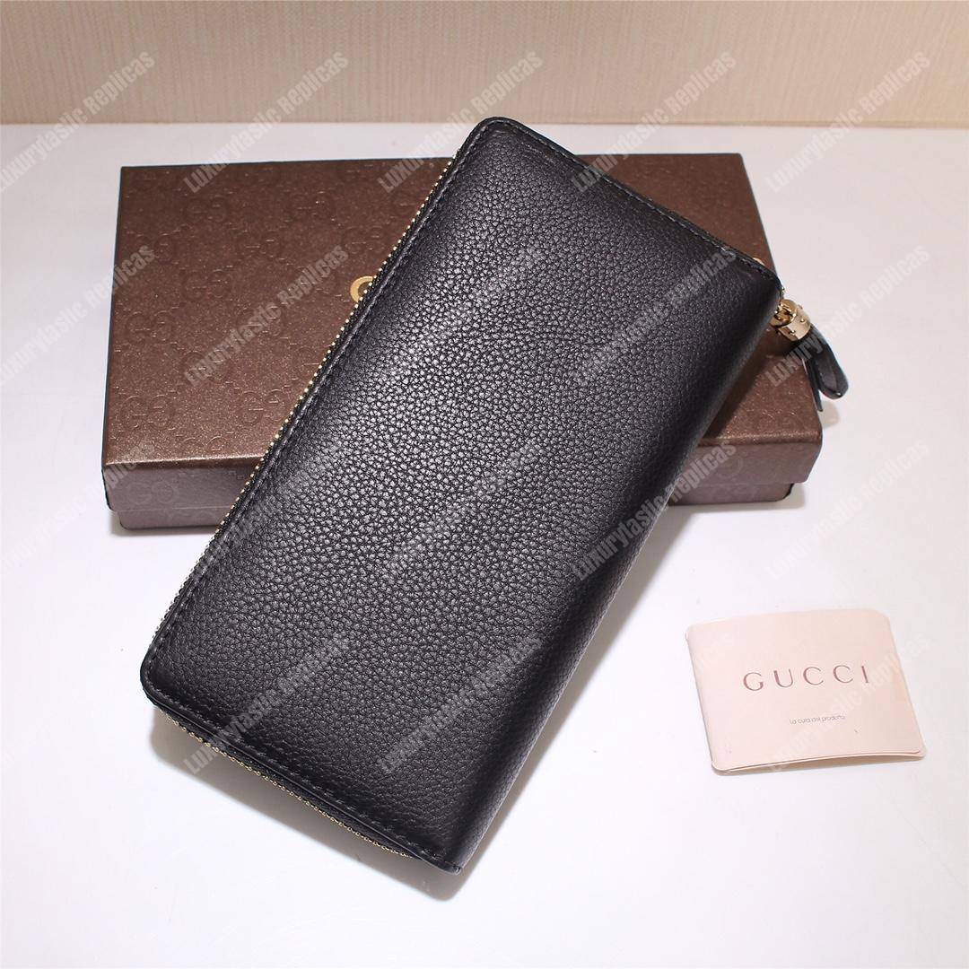 G*u*i soho zip around wallet black