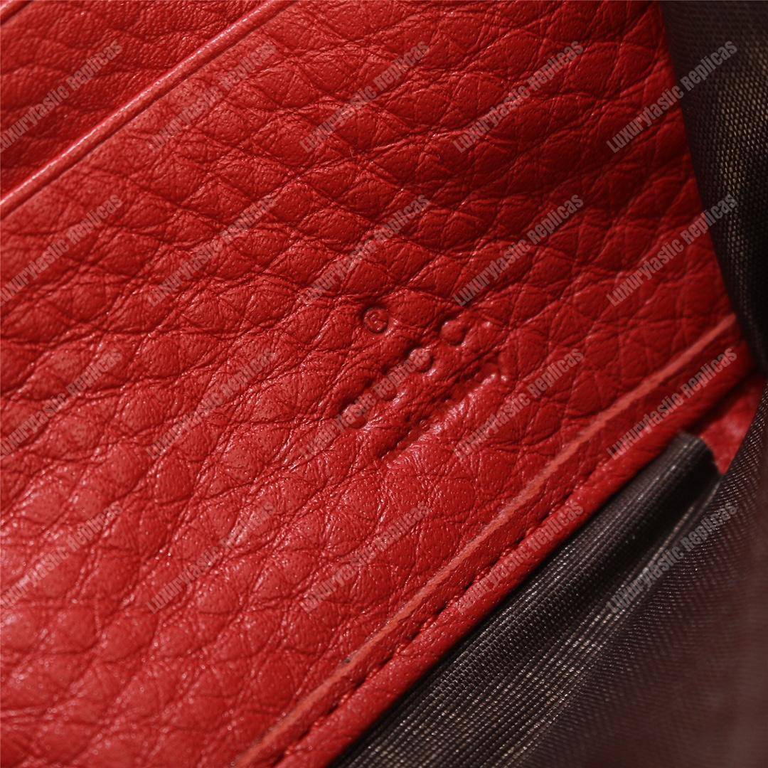 G*u*i soho zip around wallet red