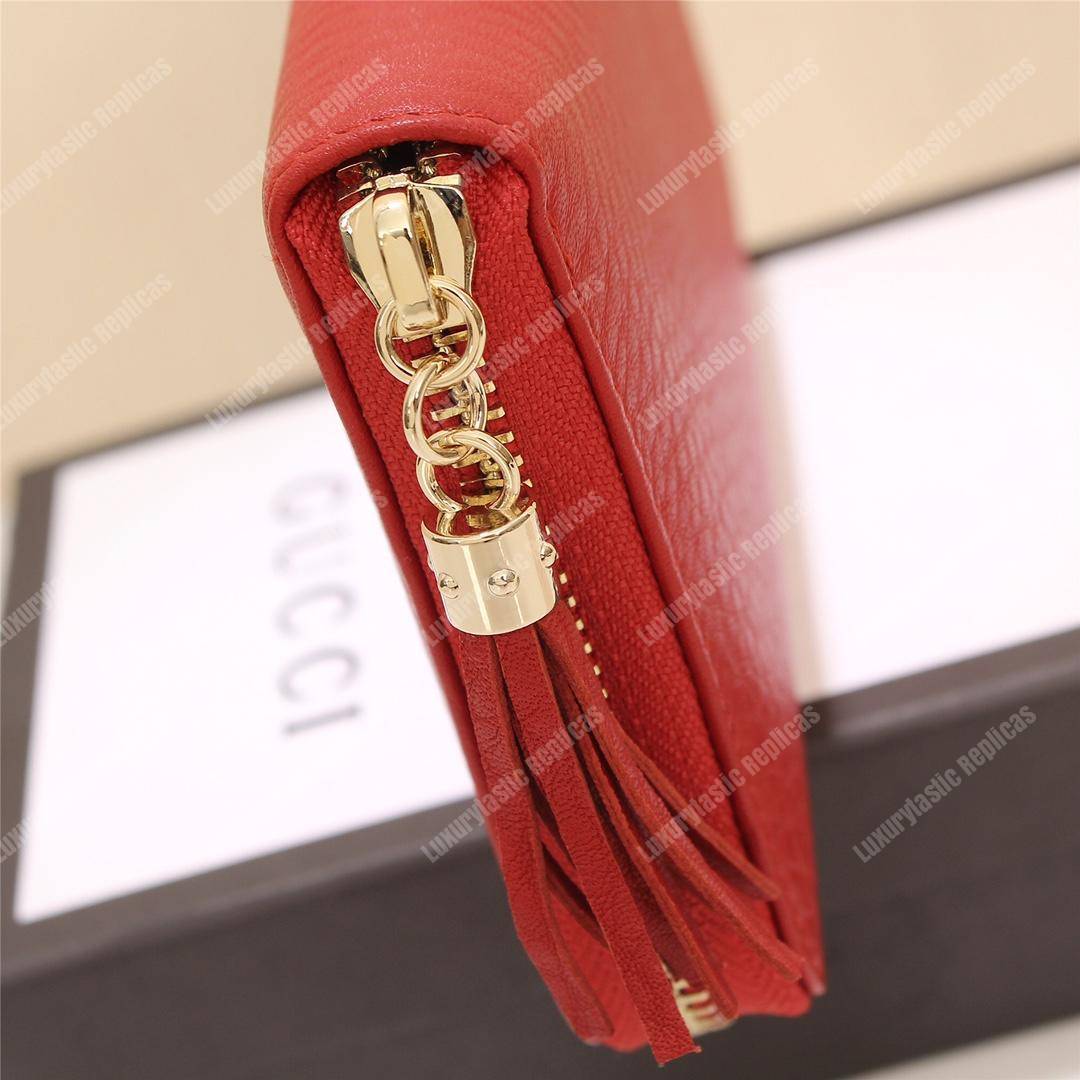 G*u*i soho zip around wallet red