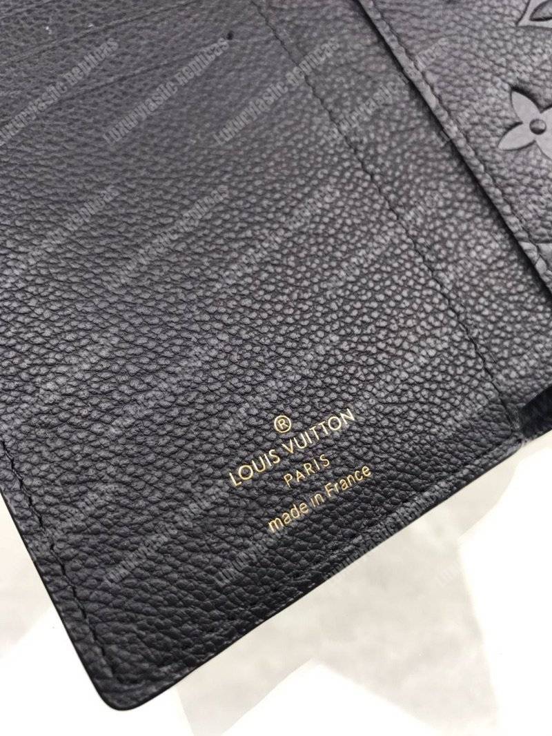 LV Curieuse Compact Wallet Monogram Empreinte Black
