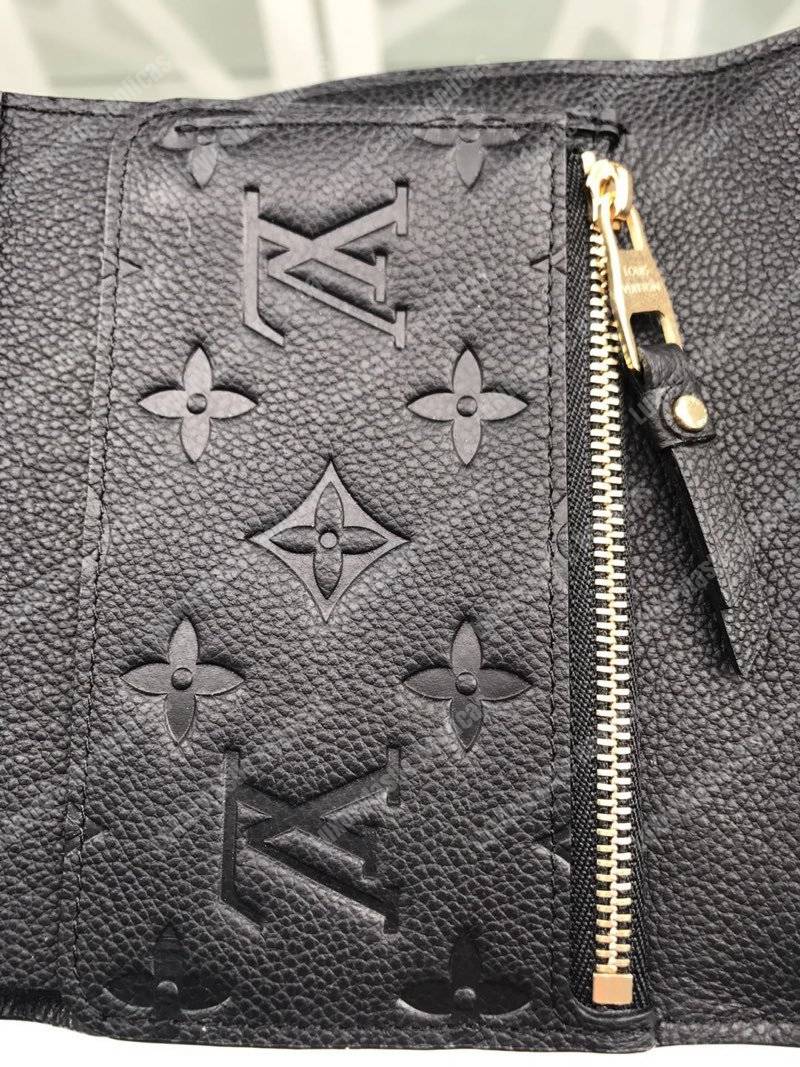 LV Curieuse Compact Wallet Monogram Empreinte Black