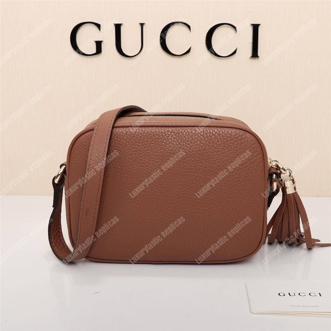 G*u*i soho small leather disco bag rose beige